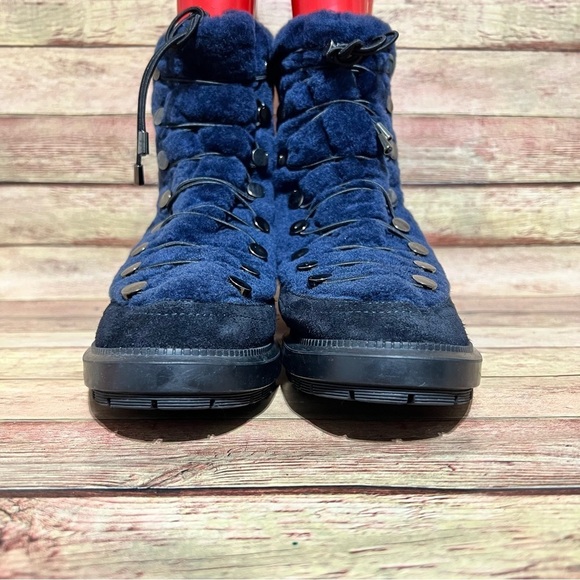 Aquatalia Lorena Shearling Suede Boots - Picture 4 of 8